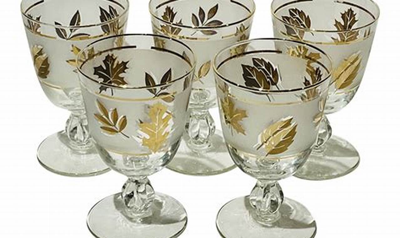 Gilded Elegance: Vintage Libbey Gold Leaf Glassware Decor Vintage Treasures: Discover Rare Antiques, Collectibles & Retro Finds Gilded Elegance: Vintage Libbey Gold Leaf Glassware Decor | Vintage Treasures: Discover Rare Antiques, Collectibles & Retro Finds
