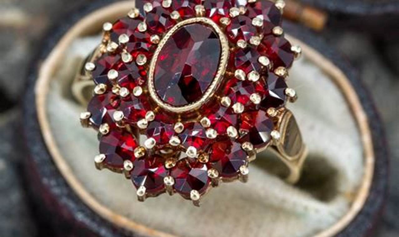 Timeless Vintage Gold Garnet Ring: Styles & Values | Vintage Treasures: Discover Rare Antiques, Collectibles & Retro Finds