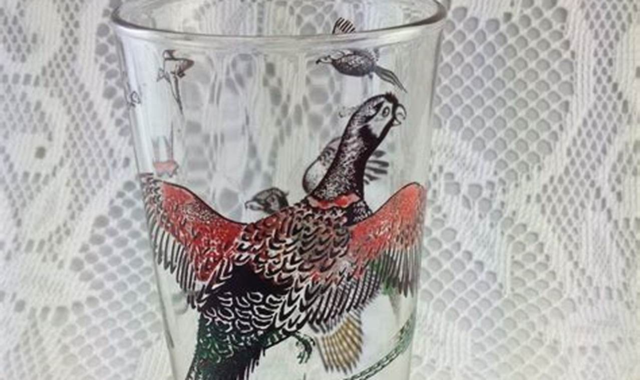 Shop Vintage Pheasant Glasses: Decor & More! | Vintage Treasures: Discover Rare Antiques, Collectibles & Retro Finds