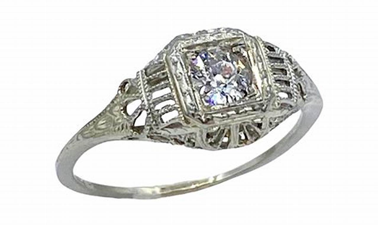 White Gold Vintage Engagement Rings | Vintage Treasures: Discover Rare Antiques, Collectibles & Retro Finds