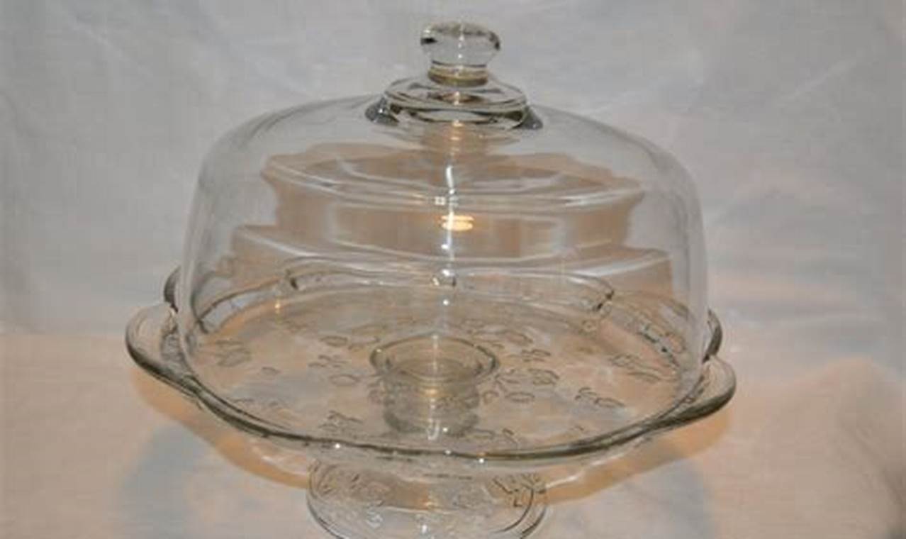 Timeless Elegance: Vintage Glass Cake Stand with Dome Display | Vintage Treasures: Discover Rare Antiques, Collectibles & Retro Finds