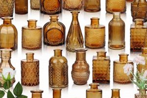 Collectible Vintage Amber Glass Bud Vase Decor | Vintage Treasures: Discover Rare Antiques, Collectibles & Retro Finds