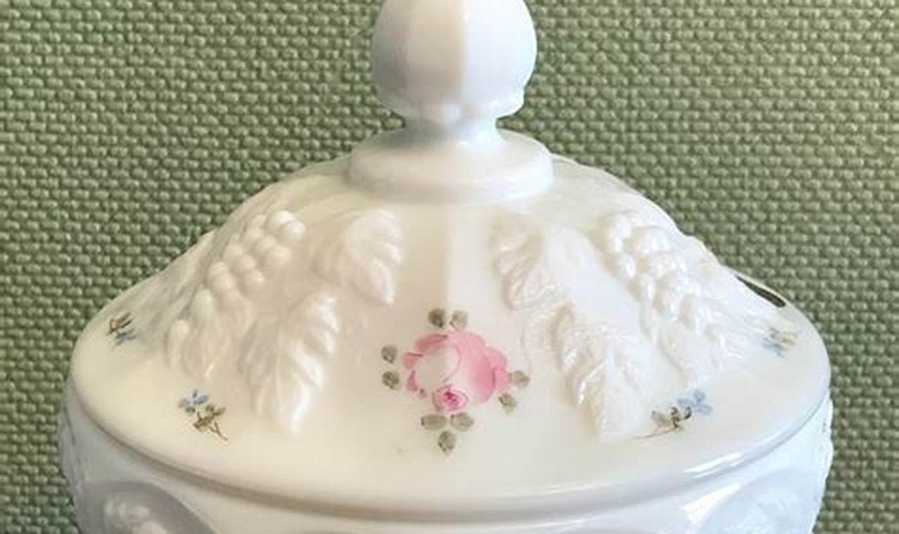 Collectible Vintage Milk Glass Candy Dish w/ Lid - Decor! | Vintage Treasures: Discover Rare Antiques, Collectibles & Retro Finds