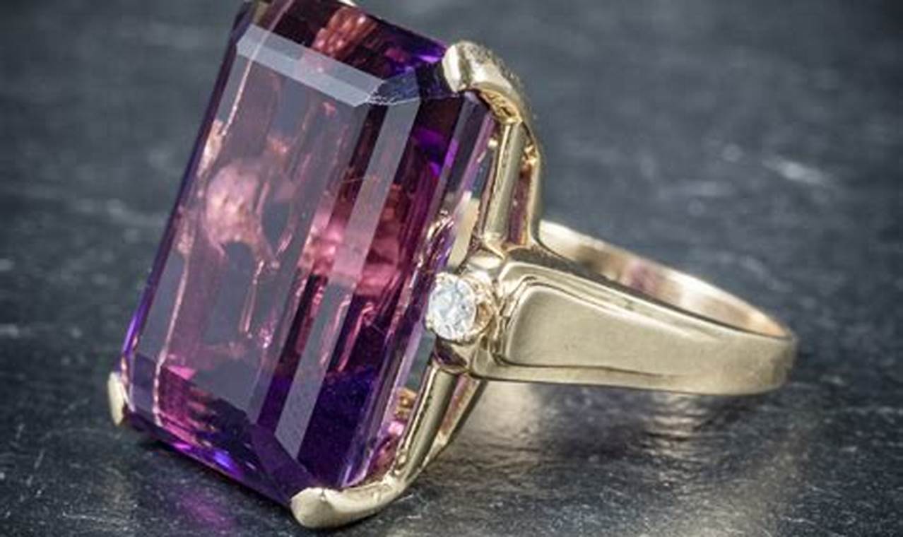 Timeless Beauty: Amethyst Gold Ring Vintage Finds | Vintage Treasures: Discover Rare Antiques, Collectibles & Retro Finds