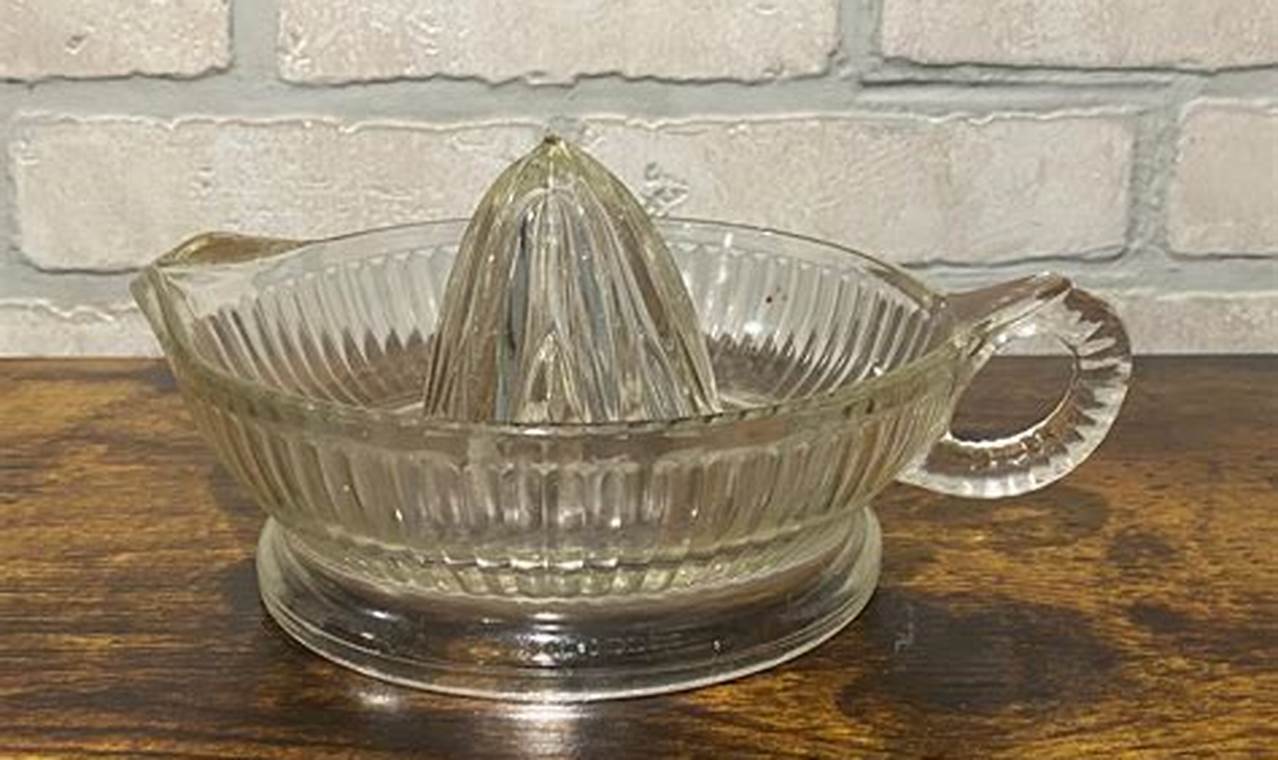 Antique Vintage Glass Orange Juicer: A Collector's Delight Vintage Treasures: Discover Rare Antiques, Collectibles & Retro Finds Antique Vintage Glass Orange Juicer: A Collector's Delight | Vintage Treasures: Discover Rare Antiques, Collectibles & Retro Finds
