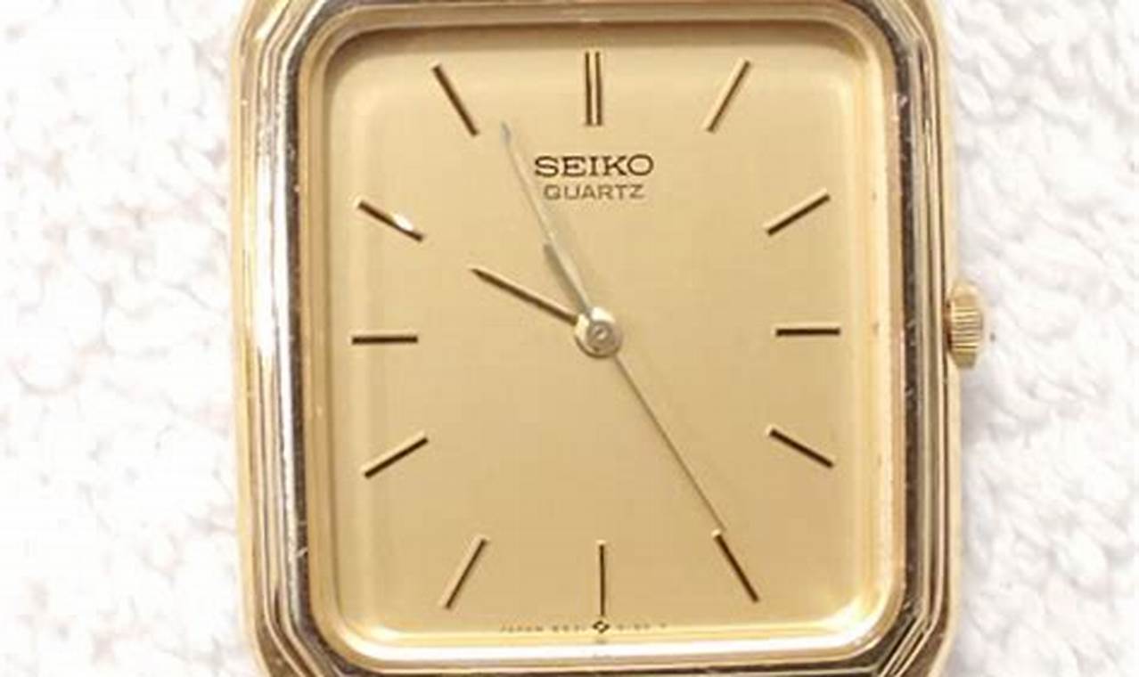 Buy Vintage Gold Seiko Quartz Watch: Collectible Timepieces | Vintage Treasures: Discover Rare Antiques, Collectibles & Retro Finds