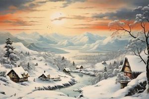 Discover Winterscape Vintage Art: Timeless Beauty | Vintage Treasures: Discover Rare Antiques, Collectibles & Retro Finds