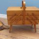 Shop Classic Vintage Sewing Box with Legs - Storage & Style! | Vintage Treasures: Discover Rare Antiques, Collectibles & Retro Finds