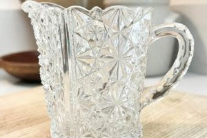 Antique Vintage Cut Glass Creamer: Elegant Collectibles | Vintage Treasures: Discover Rare Antiques, Collectibles & Retro Finds