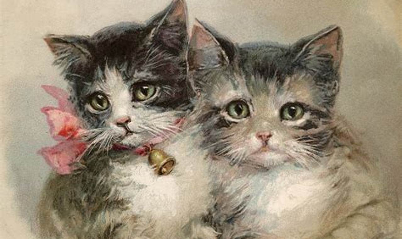 Purrfect Cat Vintage Art: Prints & More! | Vintage Treasures: Discover Rare Antiques, Collectibles & Retro Finds