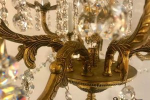 Illuminate with Vintage Brass Crystal Chandelier Charm | Vintage Treasures: Discover Rare Antiques, Collectibles & Retro Finds