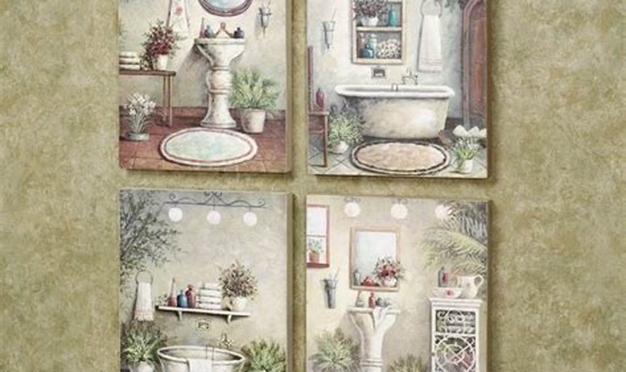 Retro Charm: Vintage Wall Art Bathroom Decor Ideas | Vintage Treasures: Discover Rare Antiques, Collectibles & Retro Finds