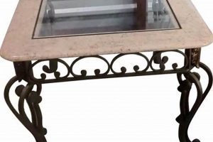 Timeless Charm: Vintage Wrought Iron Table with Glass Top Decor | Vintage Treasures: Discover Rare Antiques, Collectibles & Retro Finds