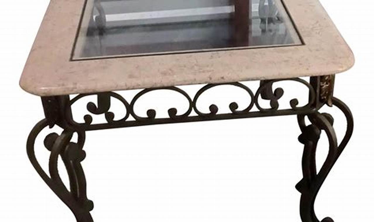 Timeless Charm: Vintage Wrought Iron Table with Glass Top Decor | Vintage Treasures: Discover Rare Antiques, Collectibles & Retro Finds