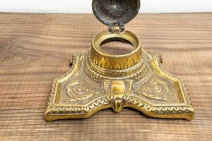 Antique Charm: Vintage Brass Inkwell for Collectors | Vintage Treasures: Discover Rare Antiques, Collectibles & Retro Finds