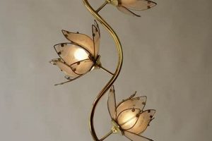 Illuminate with Antique Lotus Flower Lamp Vintage Style | Vintage Treasures: Discover Rare Antiques, Collectibles & Retro Finds