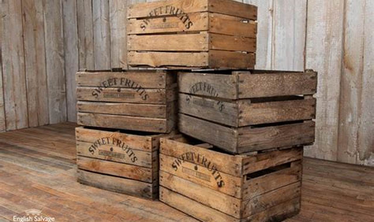 Rustic Charm: Vintage Wooden Box Crate Treasures | Vintage Treasures: Discover Rare Antiques, Collectibles & Retro Finds