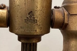 Illuminate History: Crest Co. Brass Lamp - Chicago Vintage | Vintage Treasures: Discover Rare Antiques, Collectibles & Retro Finds