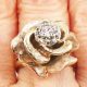 Timeless Blooms: Vintage Gold Flower Ring Beauty | Vintage Treasures: Discover Rare Antiques, Collectibles & Retro Finds