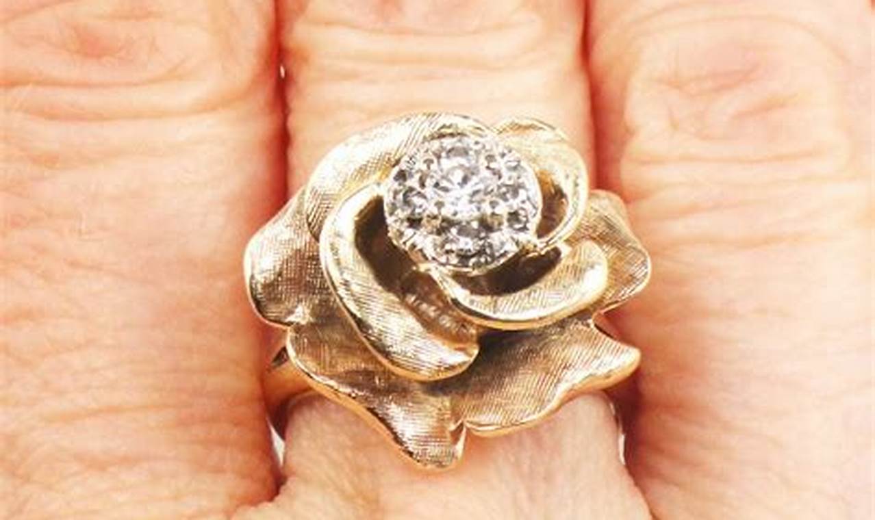 Timeless Blooms: Vintage Gold Flower Ring Beauty Vintage Treasures: Discover Rare Antiques, Collectibles & Retro Finds Timeless Blooms: Vintage Gold Flower Ring Beauty | Vintage Treasures: Discover Rare Antiques, Collectibles & Retro Finds