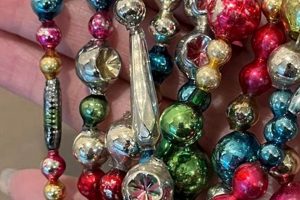Buy Vintage Mercury Glass Garland: Antique Holiday Decor | Vintage Treasures: Discover Rare Antiques, Collectibles & Retro Finds