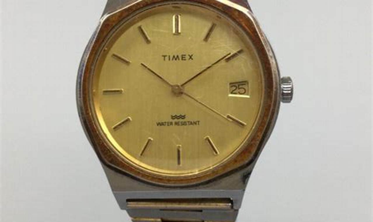 Buy a Gold Vintage Timex Watch Today - Collectibles | Vintage Treasures: Discover Rare Antiques, Collectibles & Retro Finds